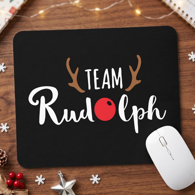 Team Rudolph Christmas Motif Mouse Mat (Creator Uploaded)