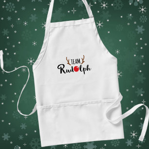 Team Rudolph Christmas Quote Standard Apron