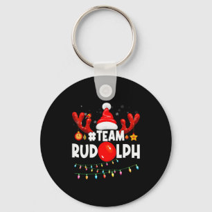 Team Rudolph-cool Christmas Reindeer Costume Key Ring