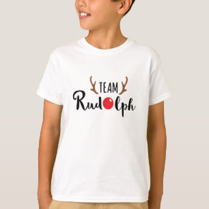 Team Rudolph Family Christmas Design T-Shirt