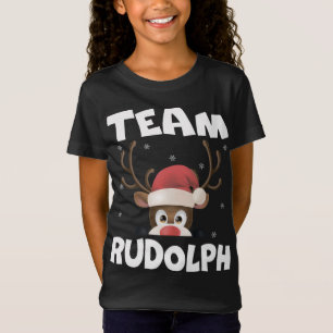 Team Rudolph Funny Xmas Reindeer Deer Lover Gift D T-Shirt