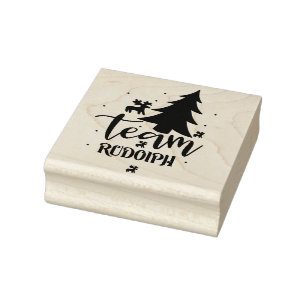 Team Rudolph  Rubber Stamp