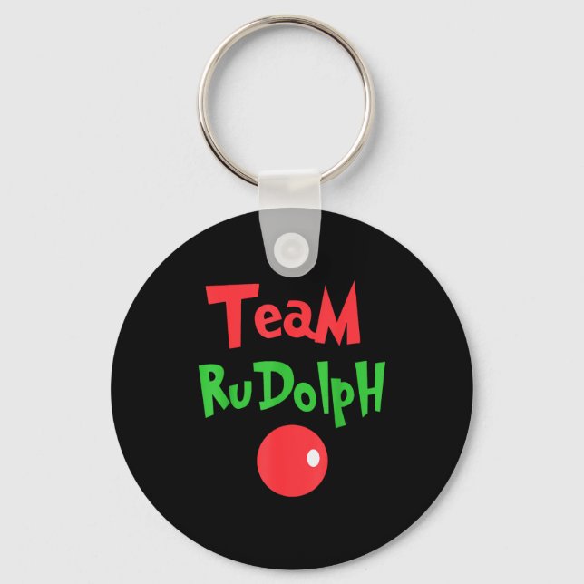 Team Rudolph - Rudolph The Red Nose Reindeer  Key Ring (Front)