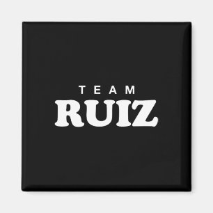 Team Ruiz Personalised Surname Bride Groom Family Magnet