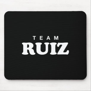 Team Ruiz Personalised Surname Bride Groom Family Mouse Mat