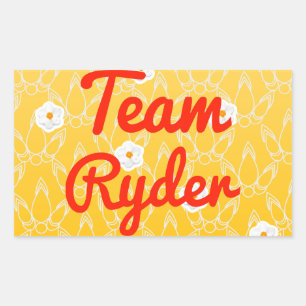 Team Ryder Rectangular Sticker