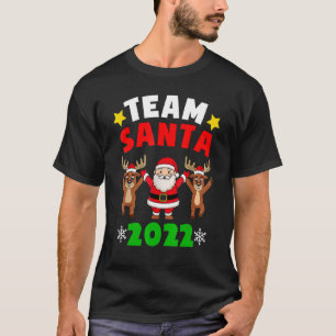 Team Santa 2022 Christmas Pyjamas Family Santa Kid T-Shirt