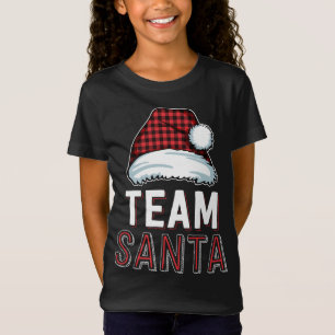 Team Santa Buffalo Plaid Red Family Matching Chris T-Shirt