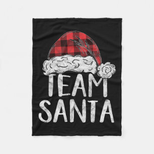 Team Santa Christmas Costume Gift Matching Family  Fleece Blanket