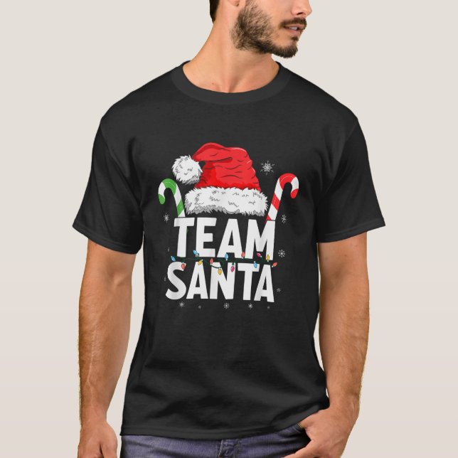 Team Santa Christmas Family Matching  T-Shirt (Front)