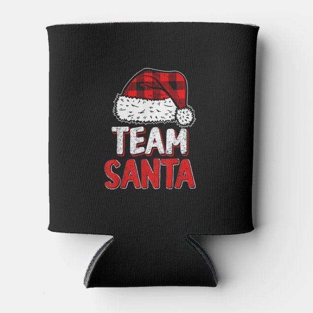 Team Santa Christmas Party Pyjamas Family Group Ma Can Cooler (Front)