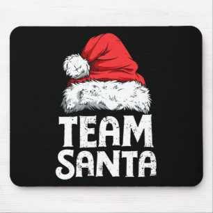 Team Santa Christmas Squad Family Matching Pajamas Mouse Mat