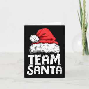 Team Santa Christmas Squad Family Matching Pyjamas Card