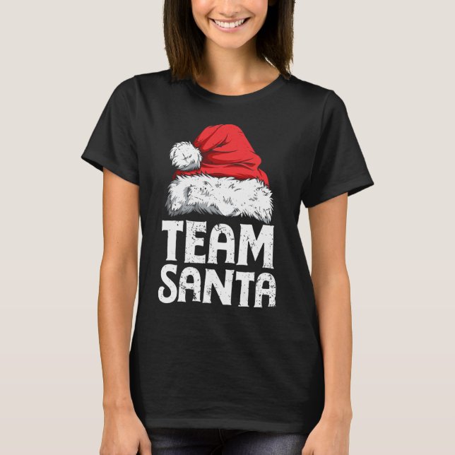 Team Santa Christmas Squad Family Matching Pyjamas T-Shirt (Front)