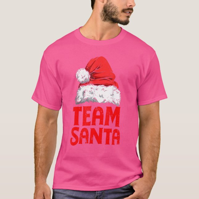 Team Santa Christmas Squad Family Matching Pyjamas T-Shirt (Front)