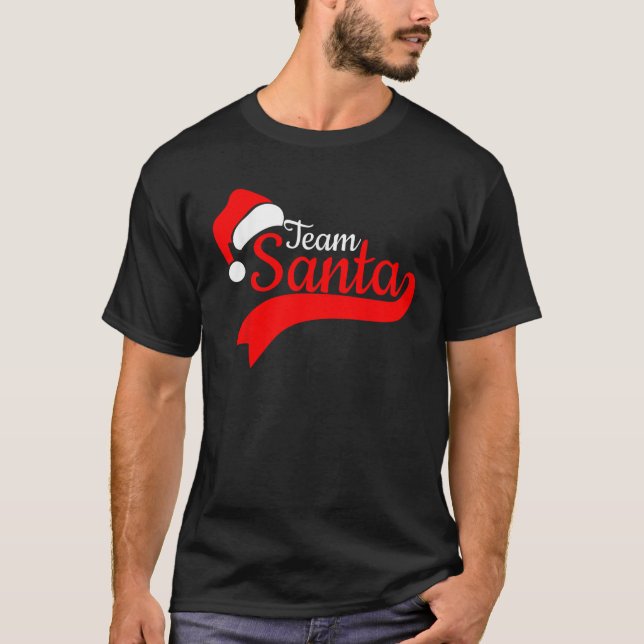 Team Santa Christmas Squad Family Matching Pyjamas T-Shirt (Front)