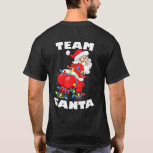 Team Santa Christmas Tree Lights Twerking Santa Cl T-Shirt