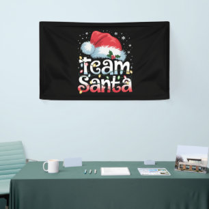 Team Santa Claus Christmas Family Matching Pajama  Banner