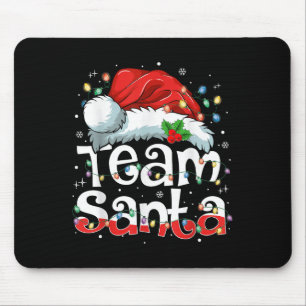 Team Santa Claus Christmas Family Matching Pajama Mouse Mat