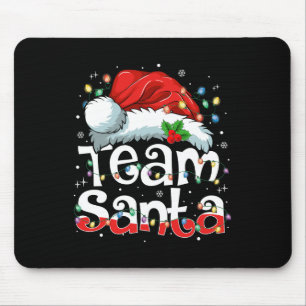 Team Santa Claus Christmas Family Matching Pajama Mouse Mat