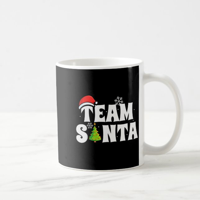 Team Santa Family Group Matching Christmas Pajama  Coffee Mug (Right)