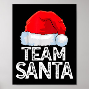 Team Santa Family Tradition Christmas Squad Matchi Poster