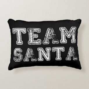 Team Santa Funny Christmas Decorative Cushion