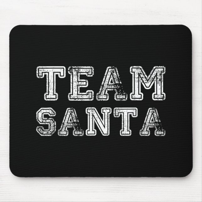 Team Santa Funny Christmas Mouse Mat (Front)