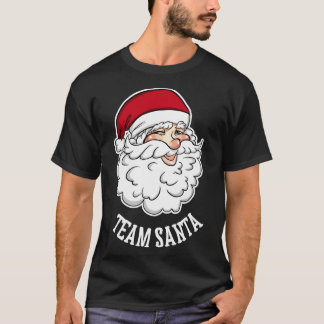 Team santa Funny Santa Christmas Tshirt Boy Girl