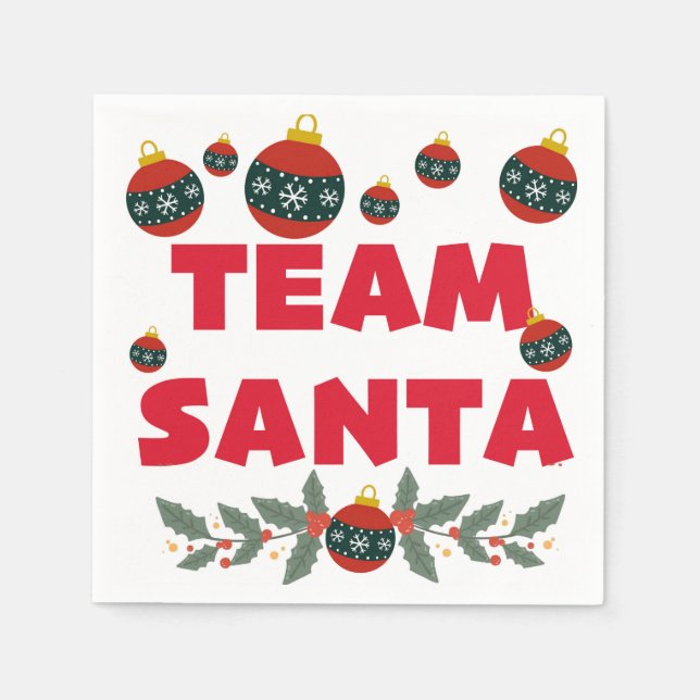 Team Santa Napkin (Front)