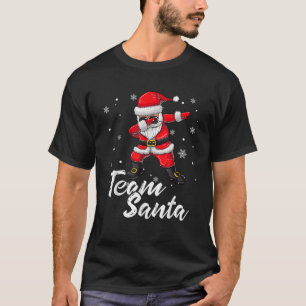 Team Santa Pajama Dabbing Claus Family Matching Gi T-Shirt