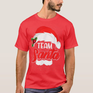 Team Santa T Christmas Family Matching Pajama  T-Shirt