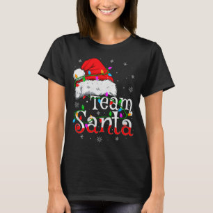 Team Santa Xmas Pajamas Matching Family Group Chri T-Shirt