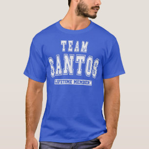 Team SANTOS Lifetime Member Family Last Name T-Shirt
