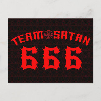 Team Satan 666 Postcard