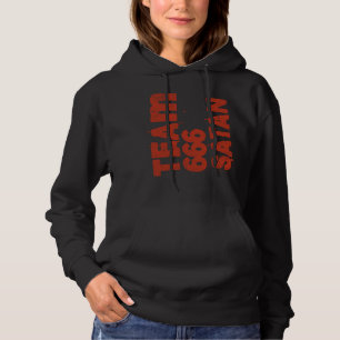 Team Satan 666 Vintage Satanic Occult Hoodie