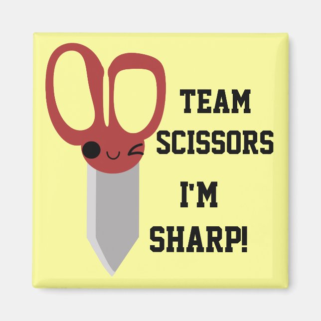 Team Scissors Magnet (Front)