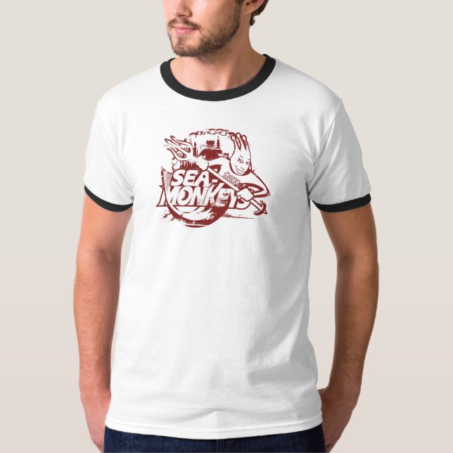 Team Sea Monkeys - distressed red T-Shirt (Front)