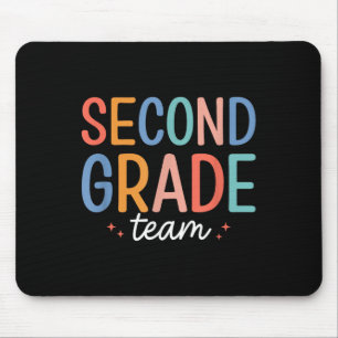 Team Second Grade 2nd Grade Teacher Squad Back To Mouse Mat