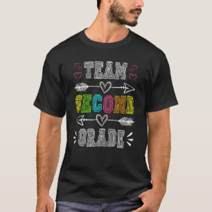 Team Second Grade Back To School 2nd Grade Teach T-Shirt