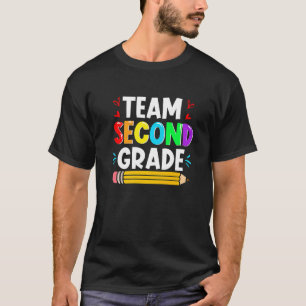 Team Second Grade Back To School 2nd Grade Teacher T-Shirt