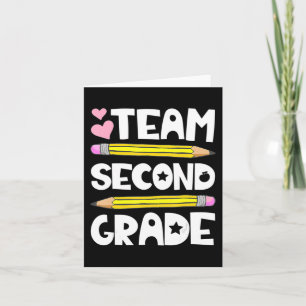 Team Second Grade Fun 2nd Back To School Teacher S Card