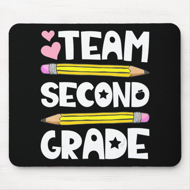 Team Second Grade Fun 2nd Back To School Teacher S Mouse Mat (Front)