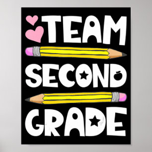 Team Second Grade Fun 2nd Back To School Teacher S Poster