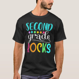 Team Second Grade Hello 2nd Grade Rocks Back To Sc T-Shirt
