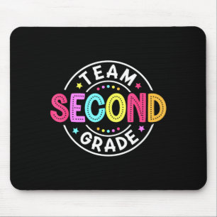 Team Second Grade Teacher Back to School 2nd Grade Mouse Mat