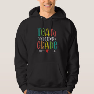 Team Second Grade Teacher Student Back To School Hoodie