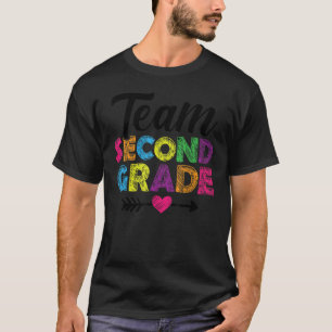 Team Second Grade Teacher Students Back To School T-Shirt