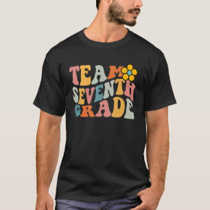 Team Seventh Grade Groovy Wavy 7th Grade Back to s T-Shirt