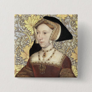 Team Seymour - Portrait of Queen Jane Seymour 15 Cm Square Badge